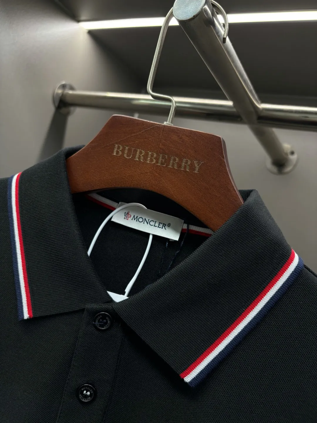 MONCLER New Arrival Polo Same Style 260 ， Factory New Arrival Versatile : Black White Royal Blue Gray Size：S-XXL
